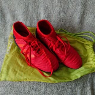 アディダス(adidas)のadidas 赤色 サッカーシューズ  19.5cm(シューズ)