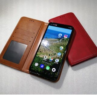 OPPO Reno A専用　PUレザー　フリップケース　4カラーあります。(Androidケース)