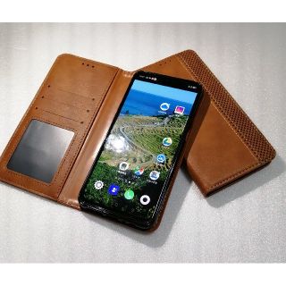 OPPO Reno A専用　PUレザー　フリップケース。(Androidケース)