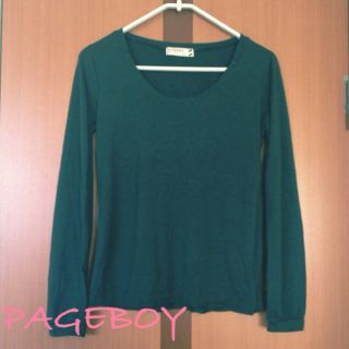 ページボーイ(PAGEBOY)の激安‼PAGEBOY*カーキカットソー(カットソー(長袖/七分))