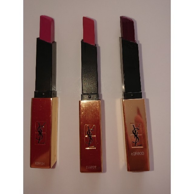 Yves Saint Laurent Beaute(イヴサンローランボーテ)のセット売りのみ　イヴ・サンローラン ピュールクチュール ザスリムの口紅３本セット コスメ/美容のベースメイク/化粧品(口紅)の商品写真
