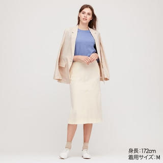 ユニクロ(UNIQLO)の【UNIQLO】デニムジャージスカート3L(ひざ丈スカート)