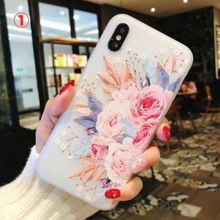 【大特価】オシャレな花柄 iPhoneケース ①（送料無料）(iPhoneケース)