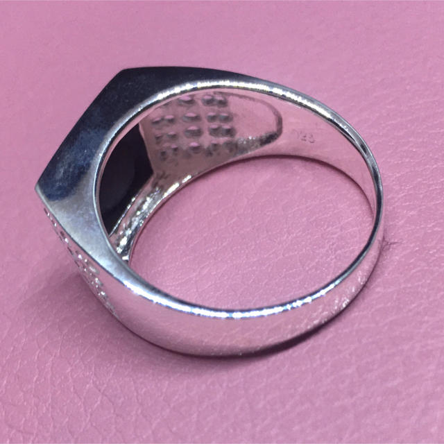 印台オニキス銀シルバー925リング指輪スターリングSILVER925シグネットの通販 by RINGOufo's shop｜ラクマ