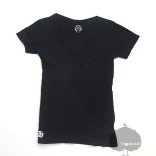 クロムハーツ(Chrome Hearts)のYGG★正規本物 CHROME HEARTSクロムハーツ Vネック Tシャツ S(Tシャツ/カットソー(半袖/袖なし))