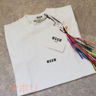 エムエスジイエム(MSGM)のMSGM 半袖 Tシャツ カットソー 丸首 ちびロゴ(Tシャツ(半袖/袖なし))