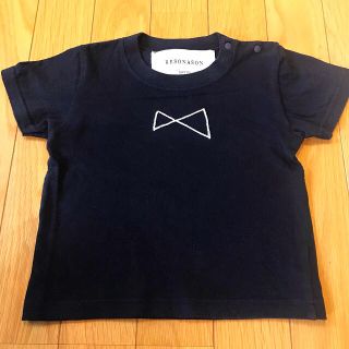 ユナイテッドアローズ(UNITED ARROWS)の送料込み★オリジナル刺繍Tシャツ ネイビー  95 男の子女の子対応 美品(Tシャツ/カットソー)