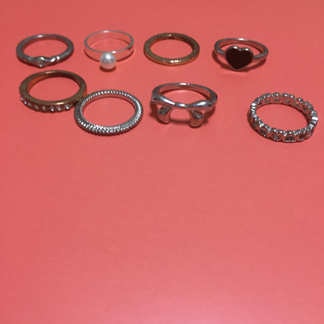 claire's(クレアーズ)の指輪 7個セット レディースのアクセサリー(リング(指輪))の商品写真