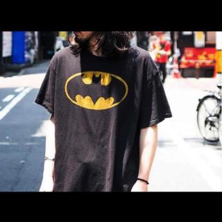 サンタモニカ(Santa Monica)の貴重 80s ビンテージ USA製 BATMAN バットマン デカロゴ Tシャツ(Tシャツ/カットソー(半袖/袖なし))