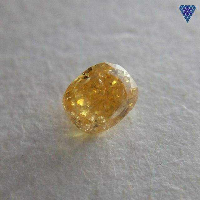 0.143 ct F. D. O. Yellow I2 天然 イエロー ダイヤ レディースのアクセサリー(リング(指輪))の商品写真