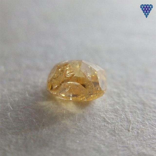 0.143 ct F. D. O. Yellow I2 天然 イエロー ダイヤ レディースのアクセサリー(リング(指輪))の商品写真