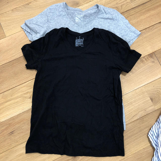 MUJI (無印良品)(ムジルシリョウヒン)の無印良品　Tシャツ2枚、パンツ、シャツセット販売 レディースのトップス(Tシャツ(半袖/袖なし))の商品写真