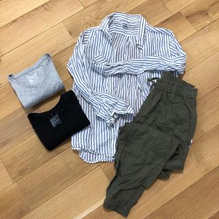 ムジルシリョウヒン(MUJI (無印良品))の無印良品　Tシャツ2枚、パンツ、シャツセット販売(Tシャツ(半袖/袖なし))