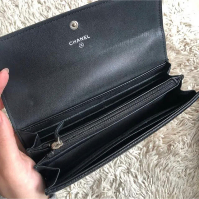 CHANEL(シャネル)の美品　CHANEL シャネル  長財布　キャビアスキン メンズのファッション小物(長財布)の商品写真