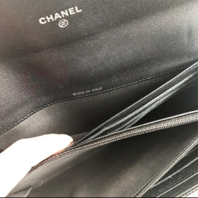 CHANEL(シャネル)の美品　CHANEL シャネル  長財布　キャビアスキン メンズのファッション小物(長財布)の商品写真