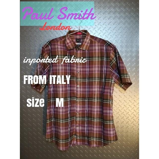 Paul Smith(ポールスミス)の美品　Paul Smith　ポールスミス　イタリア製生地使用　半袖チェックシャツ メンズのトップス(シャツ)の商品写真