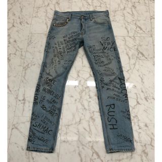 グッチ(Gucci)のgucci 17ss printed chlorine punk jeans(デニム/ジーンズ)