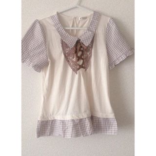 アクシーズファム(axes femme)のaxes femme ブラウス風Tシャツ(シャツ/ブラウス(長袖/七分))