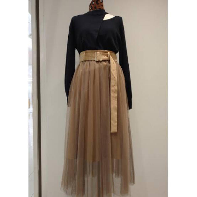 REDYAZEL(レディアゼル)の美品♡REDYAZEL ベルト付きチュールスカート レディースのスカート(ロングスカート)の商品写真