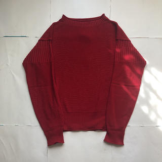 MM6 セーター 22秋冬 純赤ウロボロスセーター マルジェラライン