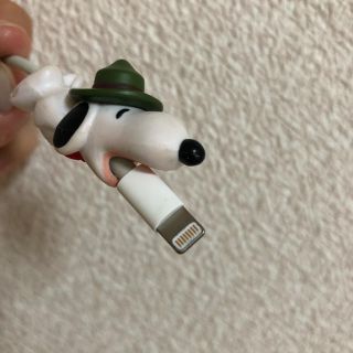 充電ケーブル　キャラクター　スヌーピー(バッテリー/充電器)