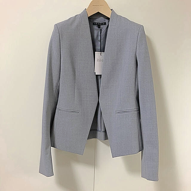 Theory 定番 TAILOR LANAI ノーカラー ジャケット 新品