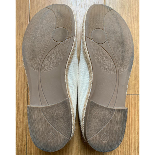 MUJI (無印良品)(ムジルシリョウヒン)の無印良品　ジュートフラットシューズ　23.0センチ キッズ/ベビー/マタニティのベビー靴/シューズ(~14cm)(フラットシューズ)の商品写真