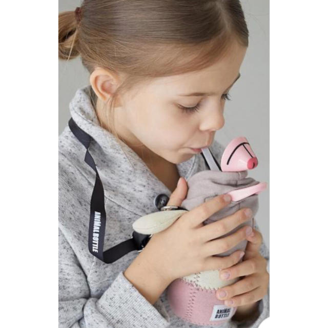 thermo mug(サーモマグ)のthermo mug アニマルボトル　トリコロール　新品 キッズ/ベビー/マタニティの授乳/お食事用品(水筒)の商品写真