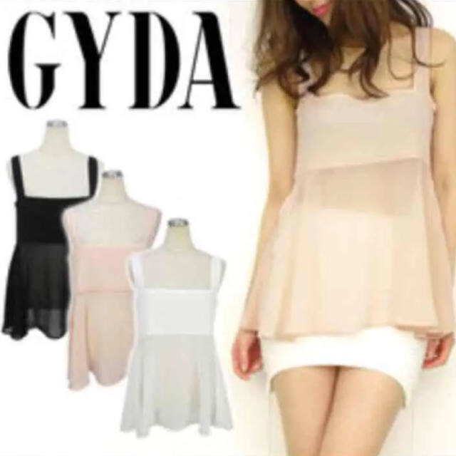 GYDA(ジェイダ)のジェイダ  シフォントップス レディースのトップス(Tシャツ(半袖/袖なし))の商品写真