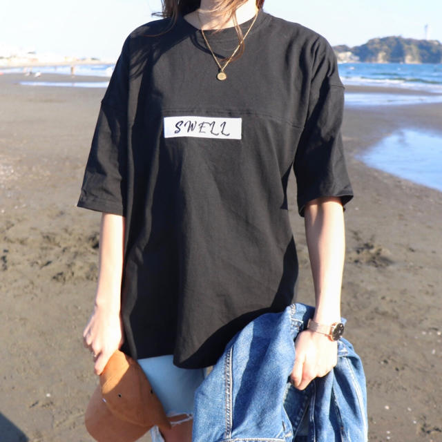 RVCA(ルーカ)のカリフォルニア系☆ロサンゼルスビッグTシャツ　S ブラック　黒　STUSSY メンズのトップス(Tシャツ/カットソー(半袖/袖なし))の商品写真