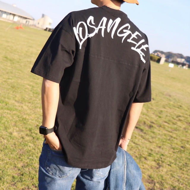 RVCA(ルーカ)のカリフォルニア系☆ロサンゼルスビッグTシャツ　S ブラック　黒　STUSSY メンズのトップス(Tシャツ/カットソー(半袖/袖なし))の商品写真