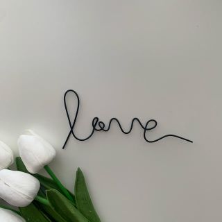 再入荷！LOVEワイヤーアート(インテリア雑貨)