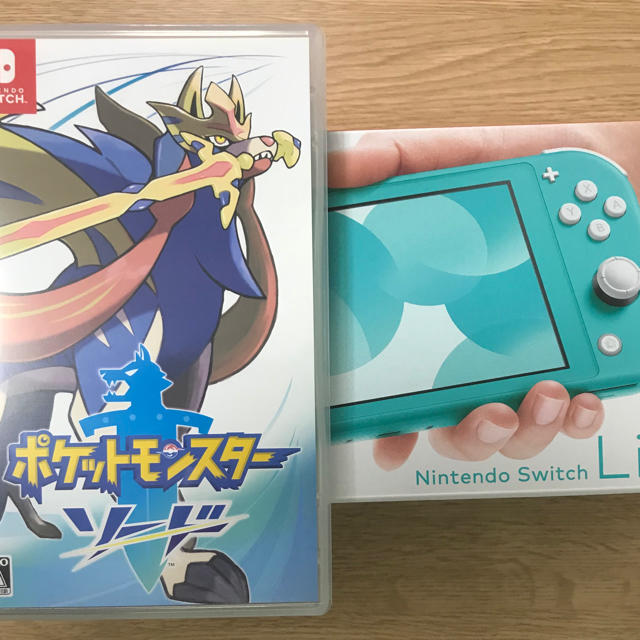 Nintendo Switch  Lite ターコイズ＋ポケモン ソード