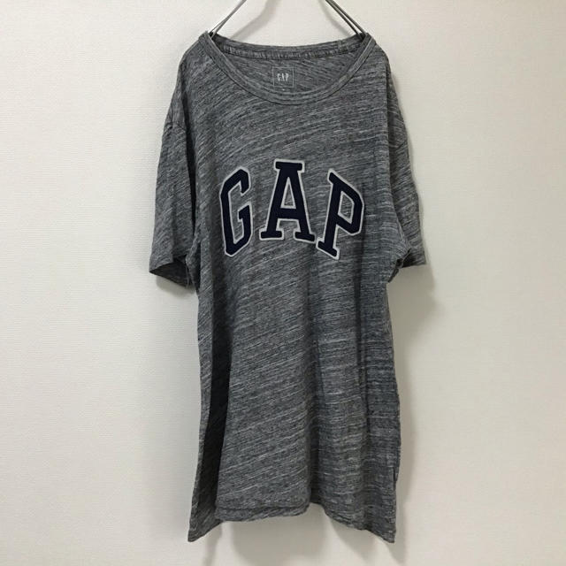 GAP(ギャップ)のGAP ギャップ　ワッペンロゴ　ビックロゴ　Tシャツ M 霜ふり メンズのトップス(Tシャツ/カットソー(半袖/袖なし))の商品写真