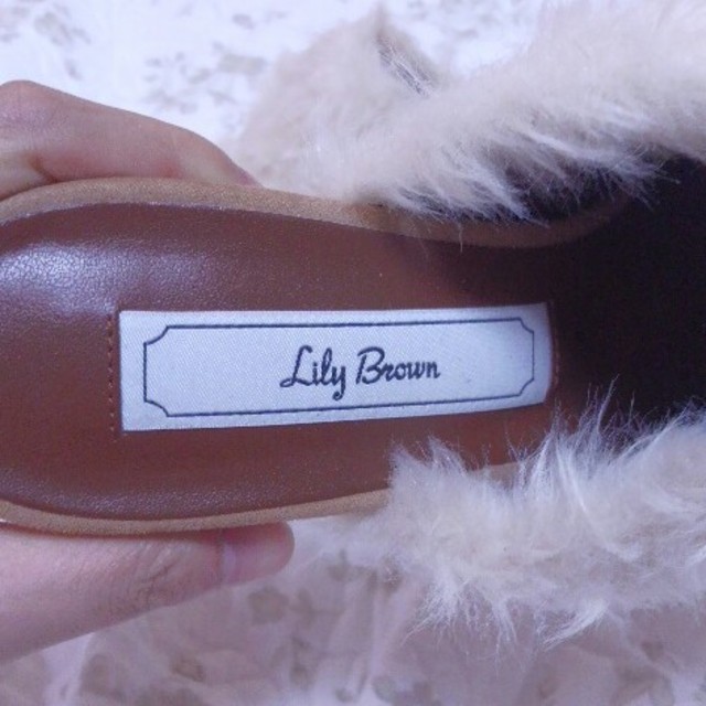 Lily Brown(リリーブラウン)のLilyBrown 新作ファーサボ レディースの靴/シューズ(ブーツ)の商品写真