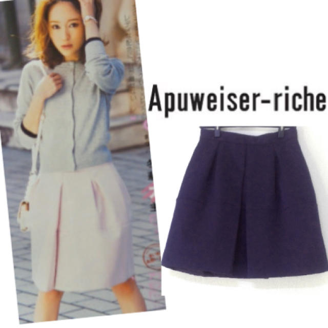 Apuweiser-riche(アプワイザーリッシェ)のまいまい着用♡2015スカート♡ レディースのスカート(ひざ丈スカート)の商品写真