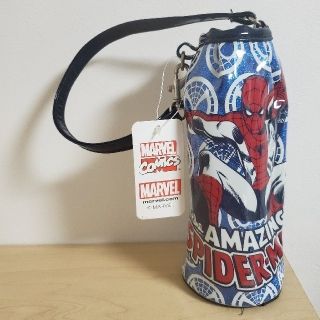 マーベル(MARVEL)のスパイダーマン　ペットボトル　カバー　ホルダー　水筒　ボトルケース　新品　未使用(キャラクターグッズ)