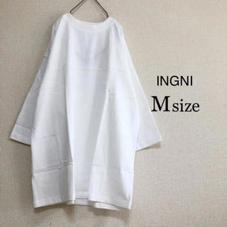 イング(INGNI)のINGNI ⭐️新品⭐️ 七分袖フットボールシャツ　オフホワイト(カットソー(長袖/七分))