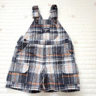 オシュコシュ(OshKosh)のOshKosh B'gosh　チェックオーバーオール(カバーオール)