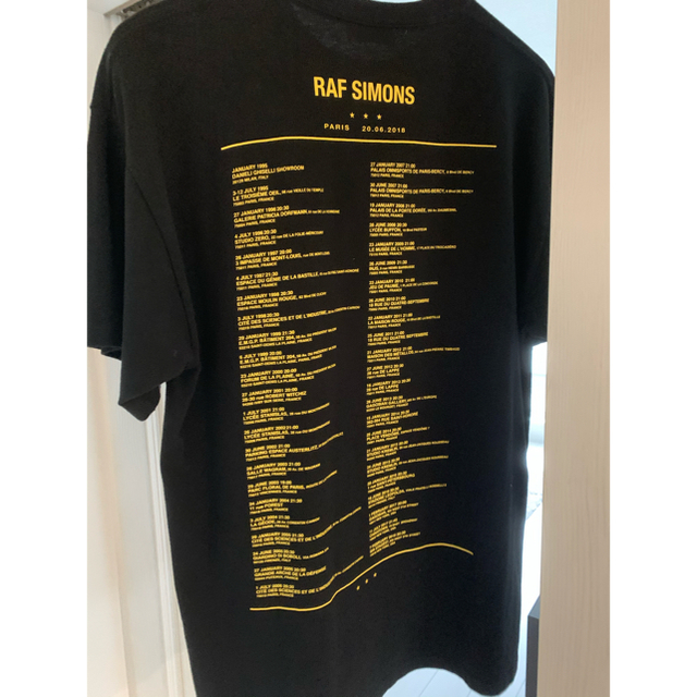 RAF SIMONS - rafsimons ツアーtシャツの通販 by いと's shop