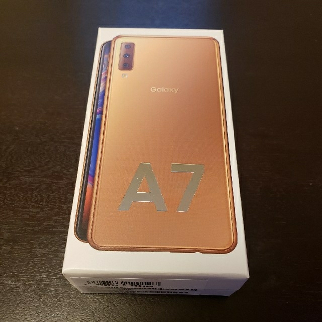 galaxy A7 金 ゴールド モバイル 未開封 新品未使用未通電 一括