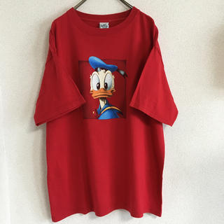 ディズニー(Disney)の90s Donald Duck【ドナルドダック】ビックプリントTシャツ！USA製(Tシャツ/カットソー(半袖/袖なし))