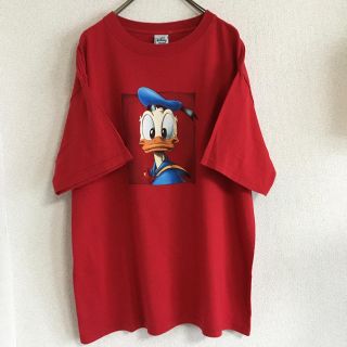 ディズニー(Disney)の90s Donald Duck【ドナルドダック】ビックプリントTシャツ！USA製(Tシャツ/カットソー(半袖/袖なし))