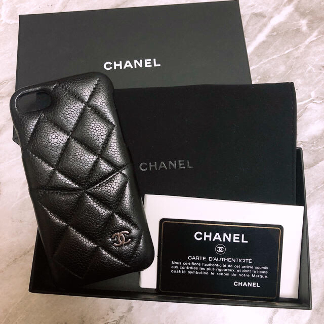 最終値下げ✩CHANEL iPhone8 キャビアスキン