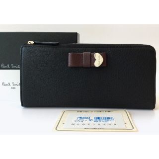 ポールスミス(Paul Smith)の新品★ポールスミス★コントラストリボン2 ジップウォレット/長財布/黒(財布)