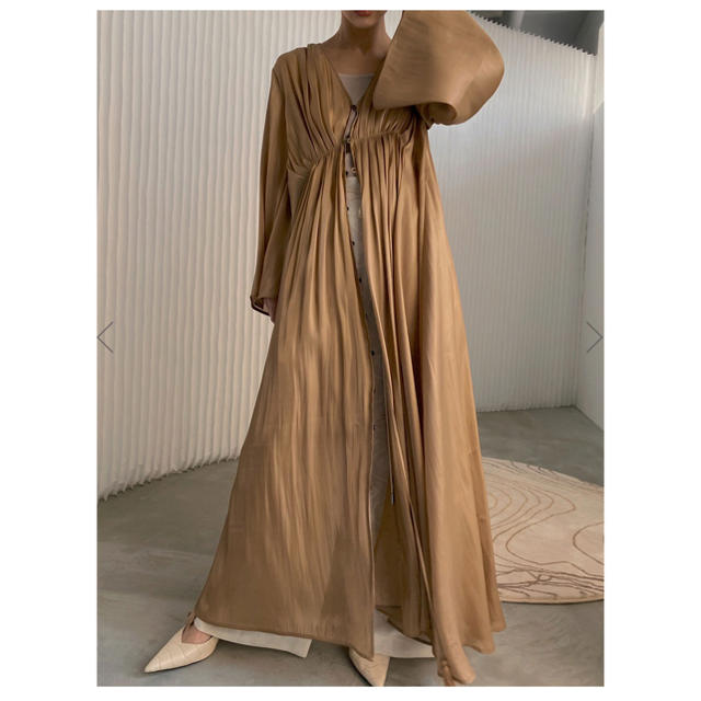 【新品】Ameri vintageドレス/ベージュ