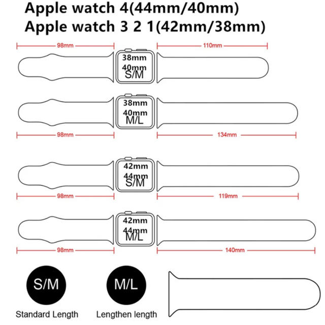 Apple Watch(アップルウォッチ)のアップルウォッチ　Apple Watch 42mm/44mm スポーツバンド メンズの時計(腕時計(デジタル))の商品写真