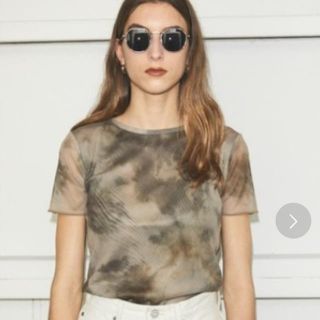 マウジー(moussy)のmoussy  TIE DYE SEE THROUGH Tシャツ　タイダイ 新作(Tシャツ/カットソー(半袖/袖なし))