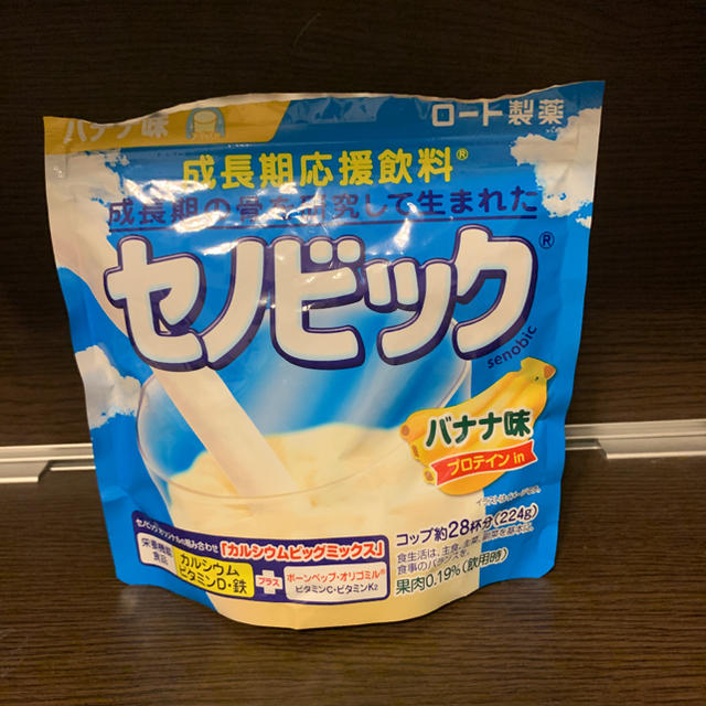 ロート製薬(ロートセイヤク)のセノビック バナナ味224g 食品/飲料/酒の飲料(その他)の商品写真