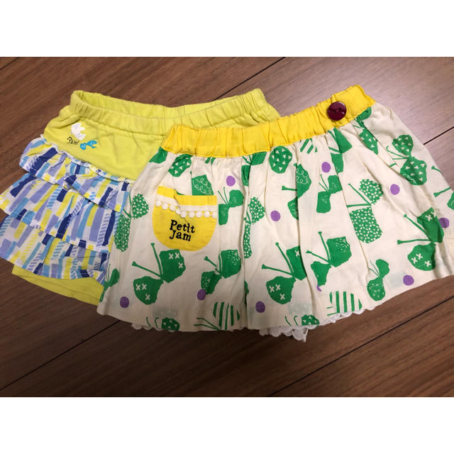 Petit jam(プチジャム)のプチジャムのキロットスカート(2枚) キッズ/ベビー/マタニティのキッズ服女の子用(90cm~)(スカート)の商品写真